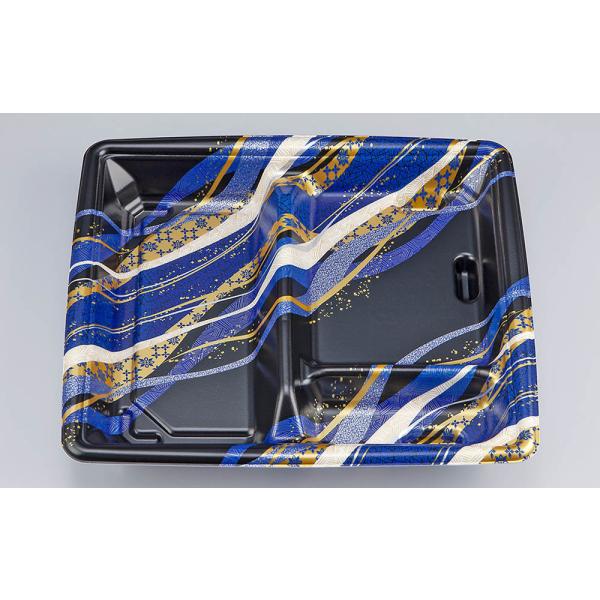 【蓋付き】SF弁当64(織潮青) 【本体600枚・蓋600枚セット】